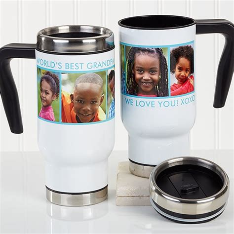 Personalized Photo Commuter Travel Mug Picture Perfect 5 Photos