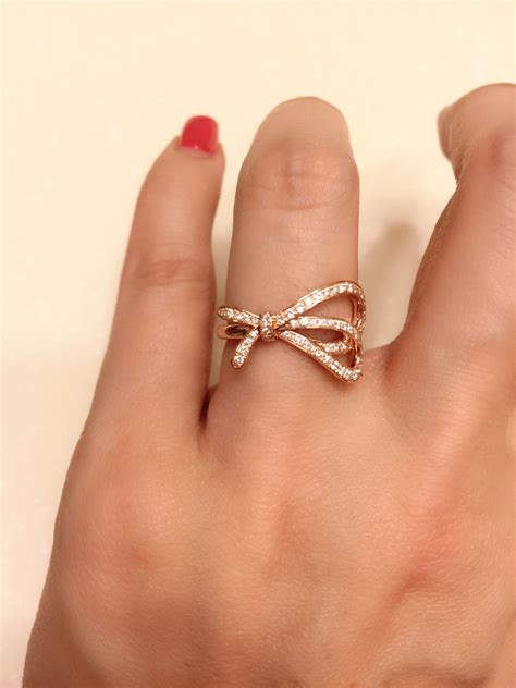 Tiffany And Co Ribbon Ring Set In Rose Gold ジュエリー リボン