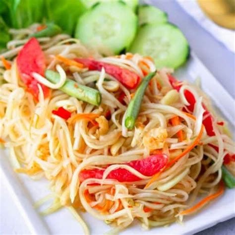 Thai Papaya Salad | Thai Caliente Thai Main Dishes