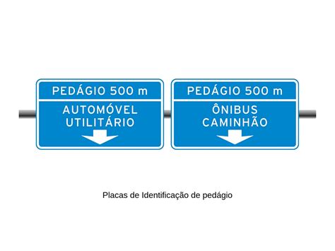 Placas de Identificação de pedágio 02 Placas de Trânsito