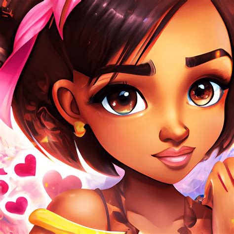 Disney Animation Very Rendered Polished Perfect Dominican Hispanic Soft Golden Skin · Creative