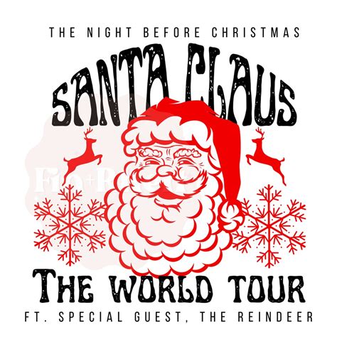 Christmas PNG Santa Claus World Tour PNG Santa Claus PNG Etsy Canada