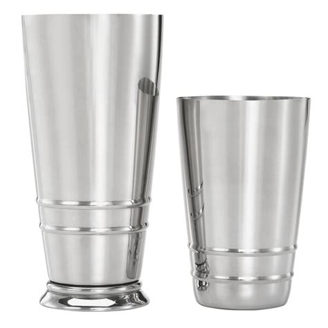 Barfly M37125 2 Piece Heavy Duty Weighted Stainless Steel Cocktail Shaker Tin Set With 18 Oz