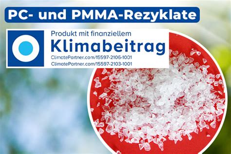 Klimafreundliche Pc Und Pmma Rezyklate Durch Co Kompensation