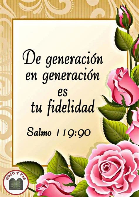 Salmo 119 90 De generación en generación es tu fidelidad Hebrew bible