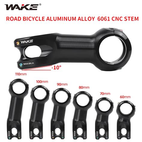 Wake Aluminum Alloy Stem Para Road Bike Guiador Leve Acess Rios De