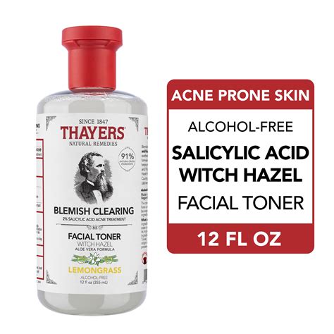 Thayers Blemish Clearing Salicylic Acid and Witch Hazel Acne Face Toner ...