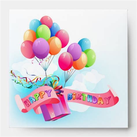 Happy birthday envelop envelope | Zazzle.com