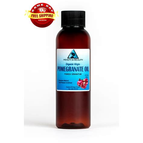 Pomegranate Seed Oil Unrefined Organic Virgin Cold Pressed Natural Fresh 100 Pure 2 Oz