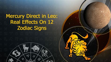 Mercury Direct In Leo Specific Details Of Affected Zodiacs And Easy