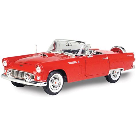 1956 Ford Thunderbird Convertible Red Diecast Model Car Motormax