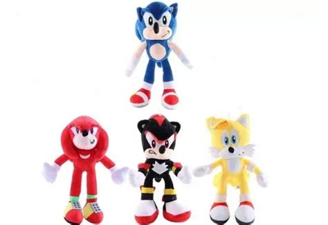 Mu Eco Peluche Sonic Shadow Amy Tails Knucles Cm Peluche Sonic