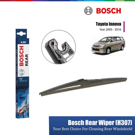 Toyota Innova Bosch Rear Windscreen Wiper Blade 12 H307 Auto2u