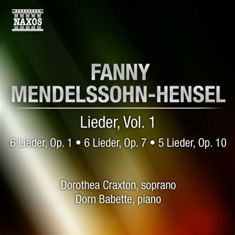 Letra De Lieder Op No Schwanenlied De Fanny Mendelssohn