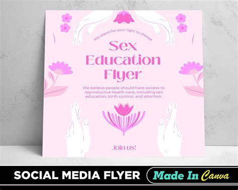 Sex Education Flyer Diy Canva Sex Education Flyer Template 2022