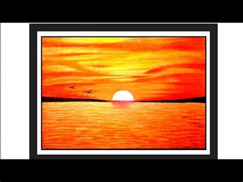 Stunning Sunset Color Pencil Drawing: See the Breathtaking Results!