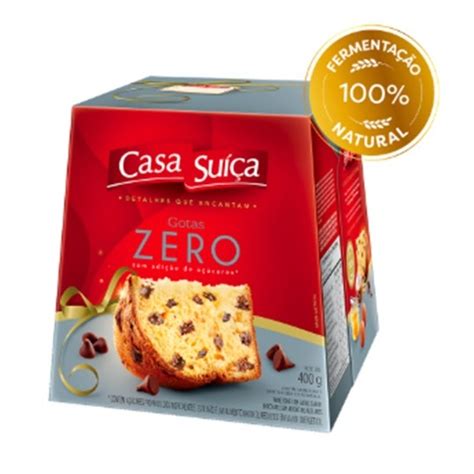Panetone Zero Açucar - Panetone Zero Açucar 400g Casa Suiça Chocotone | Shopee Brasil