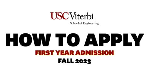 How To Apply to USC Viterbi as a First-Year Applicant (video) – USC ...