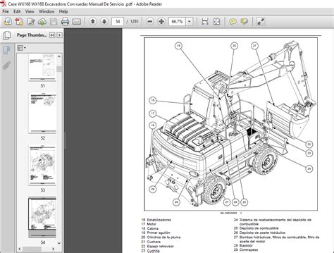 Case Wx Wx Excavadora Con Ruedas Manual De Servicio Pdf