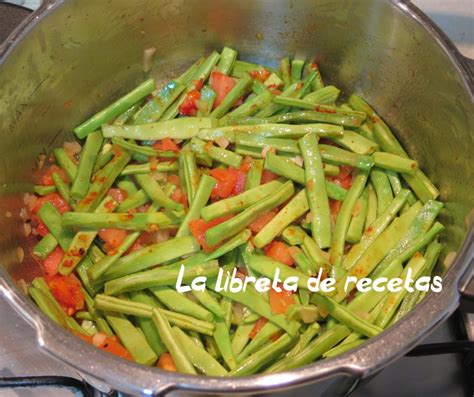 La Libreta De Recetas Judias Verdes Con Tomate