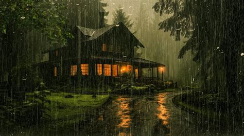 Rain And Thunder Sounds To Sleep Fast Sleep Immediately With Heavy