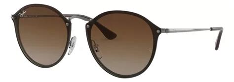 Culos De Sol Ray Ban Round Blaze Tamanho Standard Arma O Polished