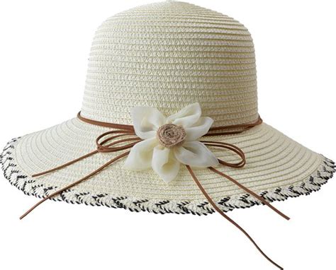 Juleeze Hoed Dames Beige Papier Zonnehoed Zomerhoed Bol