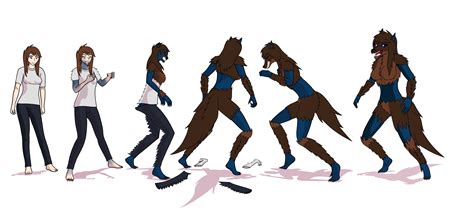 Female Werewolf Transformation Sequence