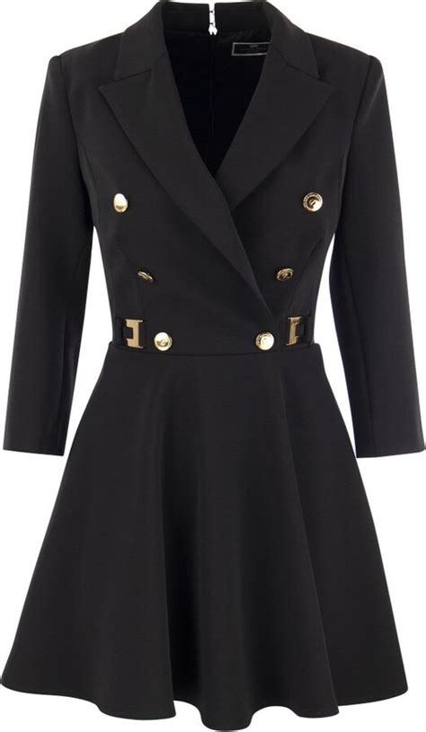 Elisabetta Franchi Double Breasted Blazer Dress ShopStyle