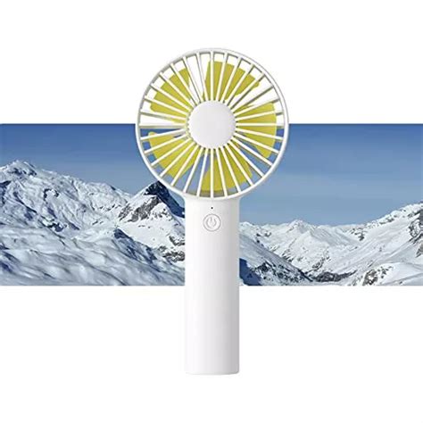 Ventilador De Mano Recargable 3 Velocidades Con Boton Blanco Meses