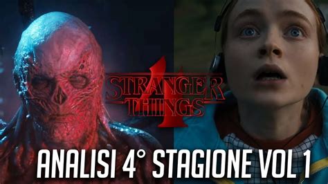 STRANGER THINGS 4 VOL 1 ANALISI NO SPOILER SPOILER YouTube