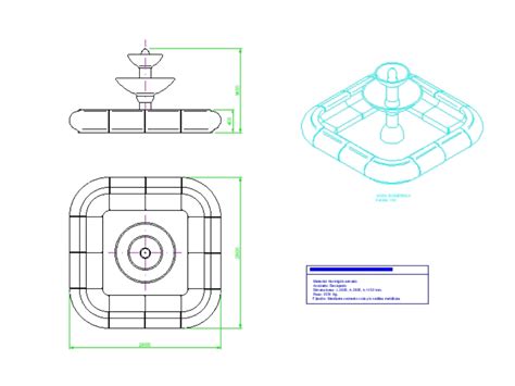 Fuente De Agua En Autocad Descargar Cad Gratis Kb Bibliocad