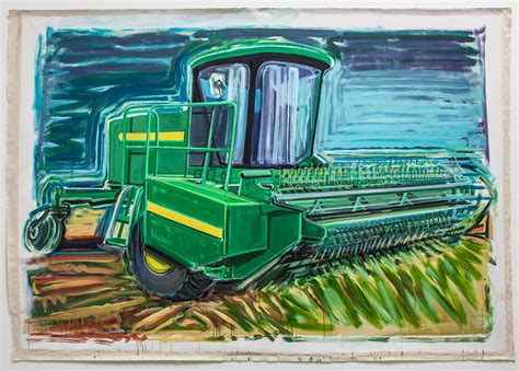 Farm Machinery Focus Of La Artists Paintings At Osu Museum Of Art