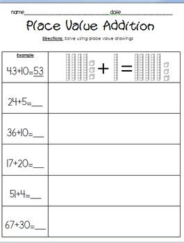 Adding Place Value Worksheets