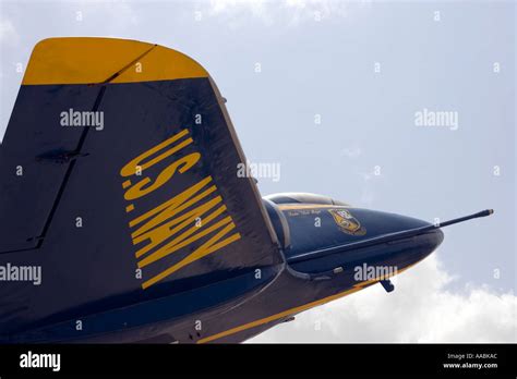 Us Navy Jet On Display Near The Former Us Navy Aircraft Carrier Uss