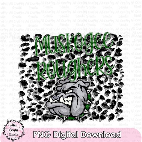 Custom Muskogee Roughers Mascot PNG Digital Download | Etsy