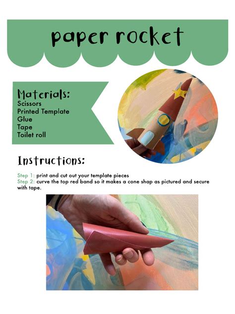 how to make a paper rocket for school project