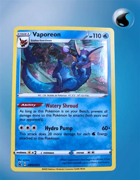 Vaporeon Swsh Black Star Promos Tcg Coleccionistas