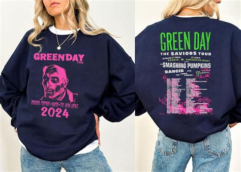 Green Day The Saviors 2024 Tour T Shirt Green Day Band Etsy Australia