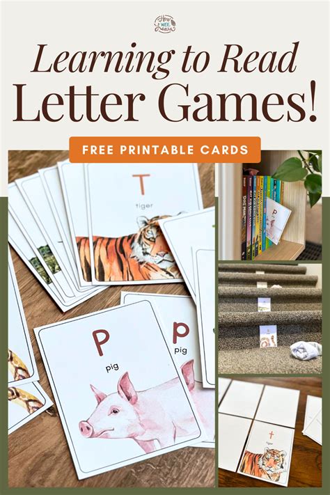 Letter Games with Free Printable Cards - How Wee Learn