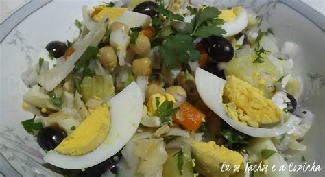 Salada de bacalhau grão de bico