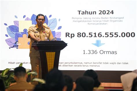 Pemprov Jateng Kucurkan Dana Hibah Ormas Senilai Rp Miliar