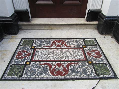 Front Door Tile Mosaic That Looks Like A Rug Mosaic Tiles Mosaic