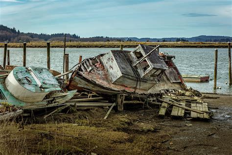 Wrecked Boats 1 Photograph by Mike Penney - Pixels