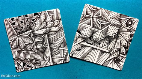 Easy Zentangle Pattern Sheet