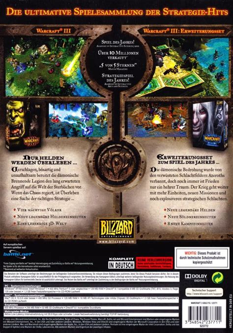 Warcraft Iii Gold Edition 2005 Box Cover Art Mobygames