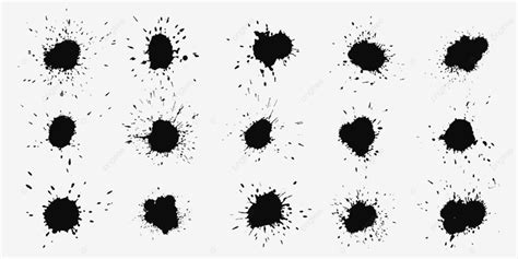 Black Ink Splash Vector Hd Png Images Abstract Black Ink Splashes