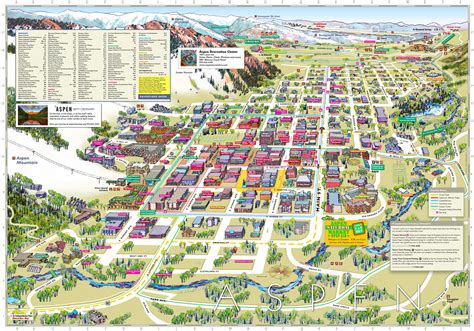 Aspen tourist map