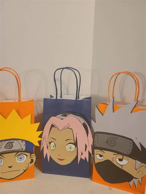 Anime Inspired Naruto Theme Partyfavor Bags Etsy