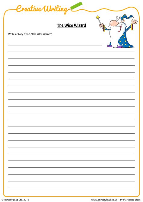 Creative Writing Worksheets